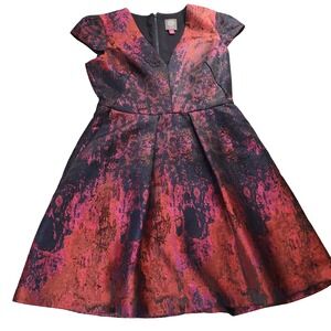 Vince Comuto Womens Fit and Flare Party Dress Lined 8